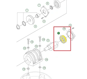 Łożysko kulkowe zagęszczarki Husqvarna LX 90