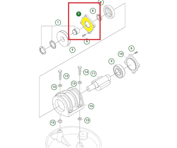 Schemat przedstawia osłonę ochronną stosowaną w zagęszczarkach Husqvarna LX 90. Osłona jest oryginalną częścią przeznaczoną do zagęszczarek Husqvarna.