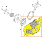Obudowa rozrusznika pilarki 543 XP Husqvarna