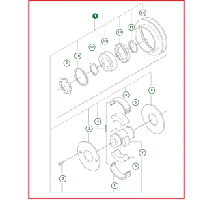 Sprzęgło odśrodkowe zagęszczarki Husqvarna LX 90 