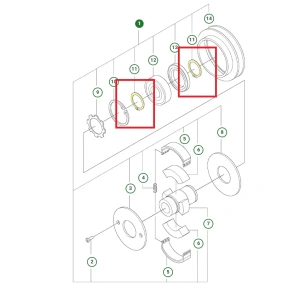 Pierścień zabezpieczający zagęszczarki Husqvarna LX 90