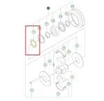 Pierścień zabezpieczający do sprzęgła zagęszczarki Husqvarna LX 90 
