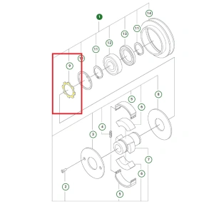 Pierścień zabezpieczający do sprzęgła zagęszczarki Husqvarna LX 90 