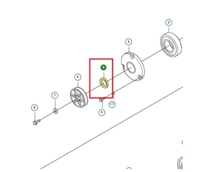 Uszczelka wałka zagęszczarki Husqvarna LFV 100