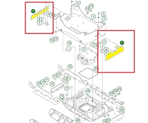 Osłona płyty silnika zagęszczarki Husqvarna LG 504