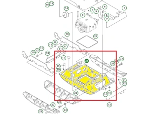 Płyta robocza zagęszczarki Husqvarna LG 504 
