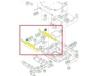 Osłona płyty roboczej zagęszczarki Husqvarna LG 504  