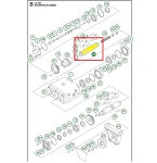 Wałek ekscentryczny zagęszczarki Husqvarna LG 504