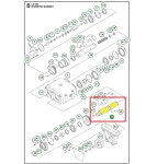 Trzonek ekscentryczny zagęszczarki Husqvarna LG 504 