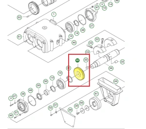 Koło zębate zagęszczarki Husqvarna LG 504  