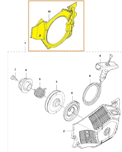 Kanał powietrzny pilarki 543 XP Husqvarna