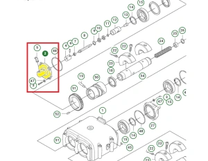 Siłownik hydrauliczny zagęszczarki Husqvarna LG 504 