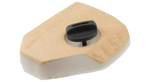 Filcowy filtr powietrza do pilarek Husqvarna 570/576XP/XPG z mocowaniem, widok frontalny pokazujący siateczki i otwory wentylacyjne na białym tle.