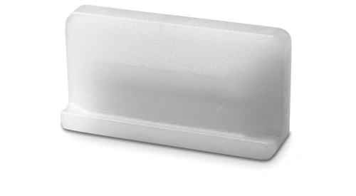 Prowadnik łańcucha do pilarki Husqvarna 254 XP, 570, wykonany z szarego tworzywa sztucznego, o lekko teksturowanej powierzchni. Położony na płaskiej powierzchni, widoczny z góry, ukazuje kształt prostokątny.