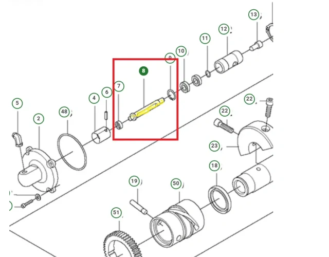 Schemat przedstawia korbowód silnika zagęszczarki stosowany w maszynach Husqvarna. Korbowód jest dedykowany między innymi do modelu LG 504. Korbowód jest oryginalną częścią Husqvarna.