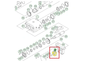 Koło pasowe przekładni do zagęszczarki Husqvarna LG 504