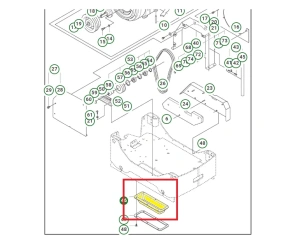 Ochrona gumowa silnika do zagęszczarki Husqvarna LG 504  