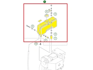 Zbiornik paliwa do zagęszczarki Husqvarna LG 504