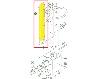 Osłona uchwytu do zagęszczarki Husqvarna LG 504 