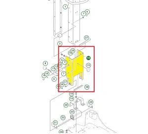 Wspornik uchwytu do zagęszczarki Husqvarna LG 504 