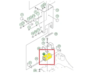 Amortyzator wspornika do zagęszczarki Husqvarna LG 504 