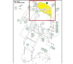 Maska przednia do zagęszczarki Husqvarna LG 504