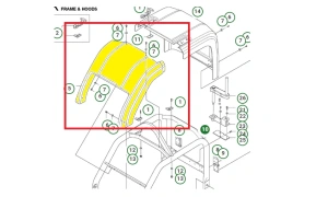 Maska tylna do zagęszczarki Husqvarna LG 504