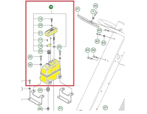 Zbiornik oleju hydraulicznego zagęszczarki Husqvarna LG 504