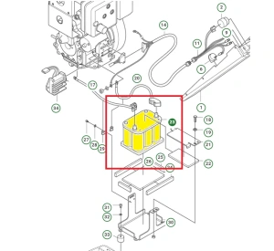 Akumulator zagęszczarki Husqvarna LG 504