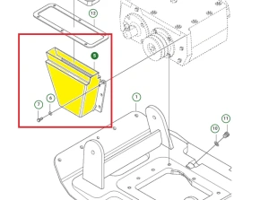 Osłona paska zagęszczarki Husqvarna LG 400 