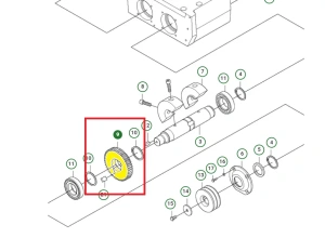 Koło zębate przekładni do zagęszczarki Husqvarna LG 400  