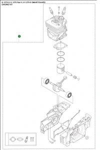 Skrzynia korbowa przecinarki K1270 II Husqvarna