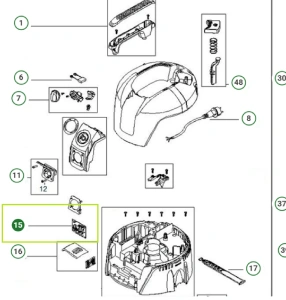 Płytka sterująca odkurzacza WDC 325L Husqvarna