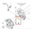 schemat przedstawia uszczelnienie układu dolotowego dla pilarki Husqvarna 560XP MARK II. Na schemacie widać uszczelnienie oraz sąsiednie części.