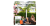 Kurtyna wodna Gardena zamontowana nad miejscem do relaksu, na tle zieleni. Widoczne dysza, logo i opis funkcji. Kontrastowe kolory, idealny zestaw do użytku zewnętrznego.
