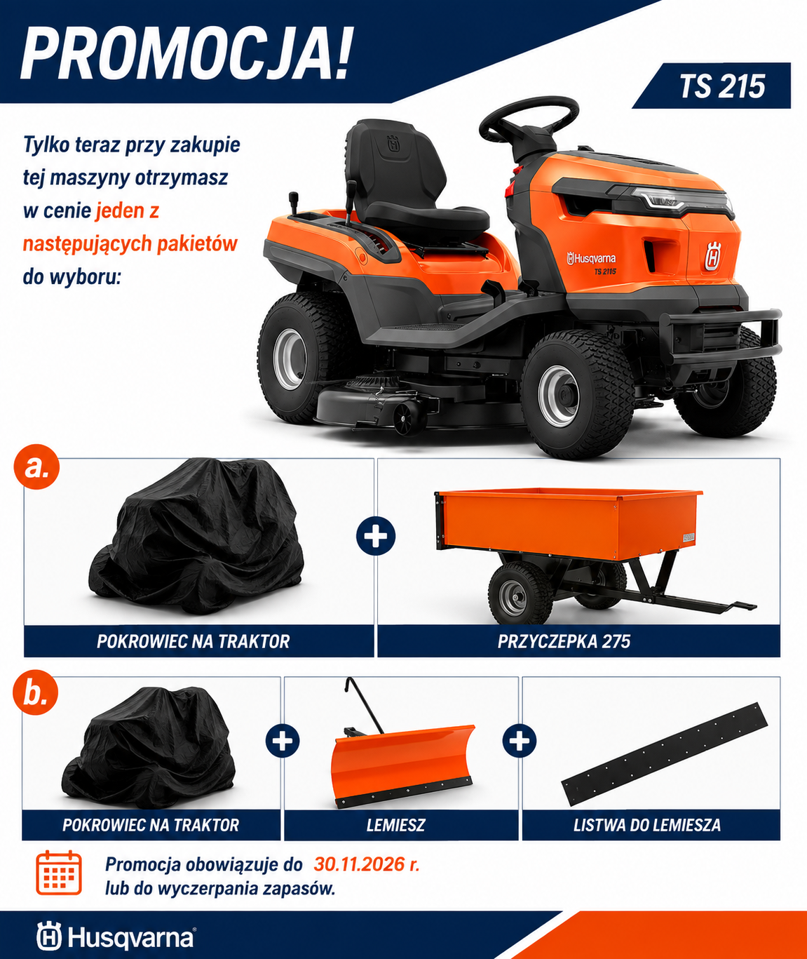 promocja na traktor TS215T husqvarna